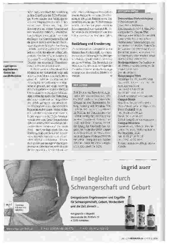 Vorschauseite 2: Erste TCM-Universität in Europa