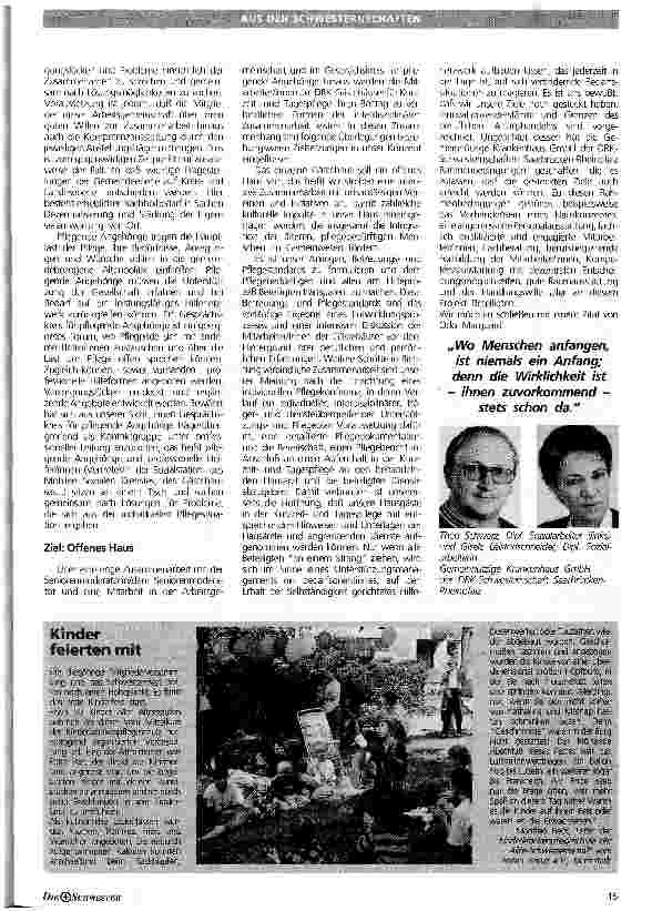 Vorschauseite 3: Kurzzeitund Tagespflege - Möglichkeiten und Grenzen