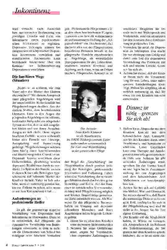 Vorschauseite 2: Du kannst das nicht mehr! Depression und Inkontinenz im Alter