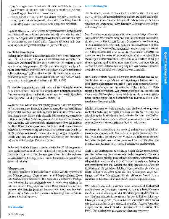 Vorschauseite 5: Pflegestandard selbstverletzendes Verhalten