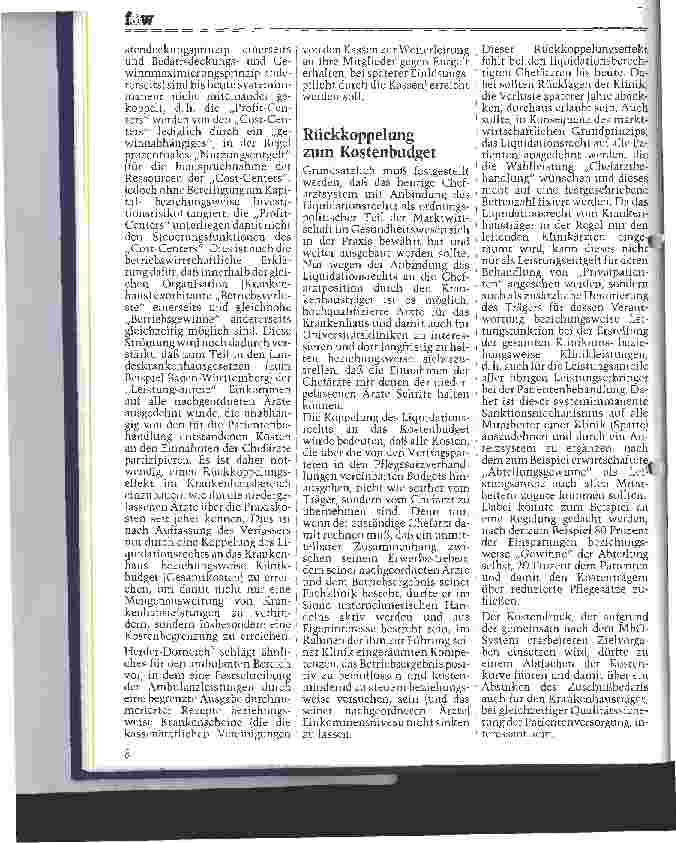 Vorschauseite 5: Das Krankenhaus braucht ein starkes Management Bessere Führungsstrukturen und Kooperation