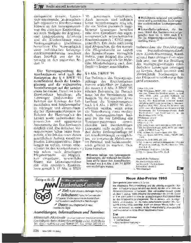 Vorschauseite 5: Zum Versorgungsauftrag des Krankenhauses