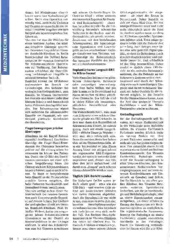 Vorschauseite 2: Spitzentechnik für janz Berlin