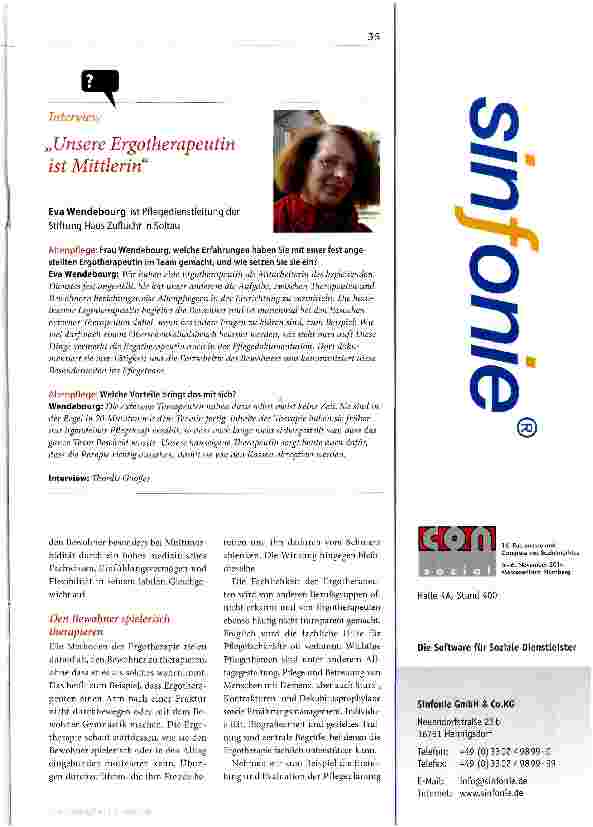 Vorschauseite 2: Synergie durch Ergotherapie