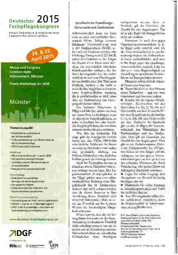Vorschauseite 3: MIT EINEM BEIN IM GEFÄNGNIS?