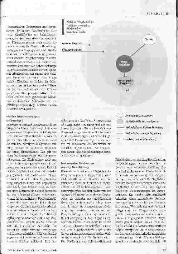 Vorschauseite 4: Strippen ziehen im NetzwerkZur Selbstbestimmung pflegebedürftiger alter Menschen beitragen