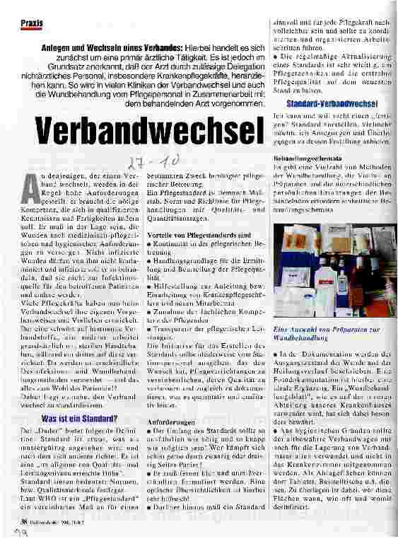Vorschauseite 1: Verbandwechsel Anlegen und Wechseln eines Verbandes