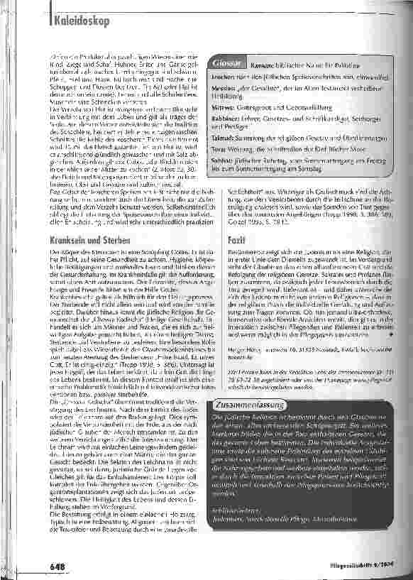 Vorschauseite 3: Leben nach der ToraSpirituelle Dimensionen des Pflegens -Teil 3