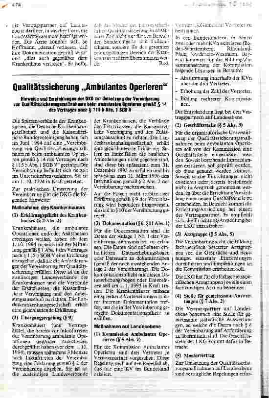 Vorschauseite 3: Qualitätssicherung im Krankenhaus DKG und GKV-Spitzenverbände schließen Vereinbarung zur Rahmenempfehlung zur Qualitätssicherung bei Fallpauschalen und Sonderentgelten