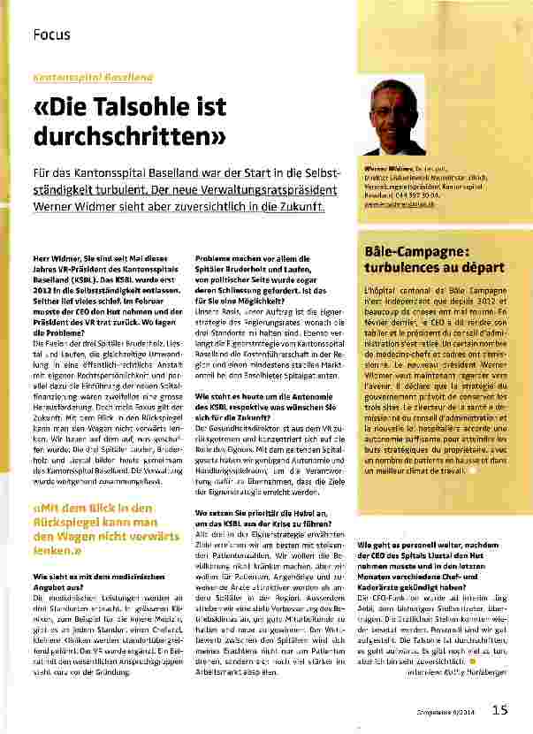 Vorschauseite 1: Die Talsohle ist durchschritten