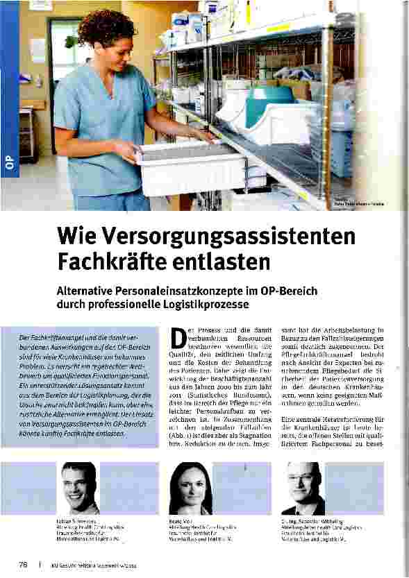 Vorschauseite 1: Wie Versorgungsassistenten Fachkräfte entlasten