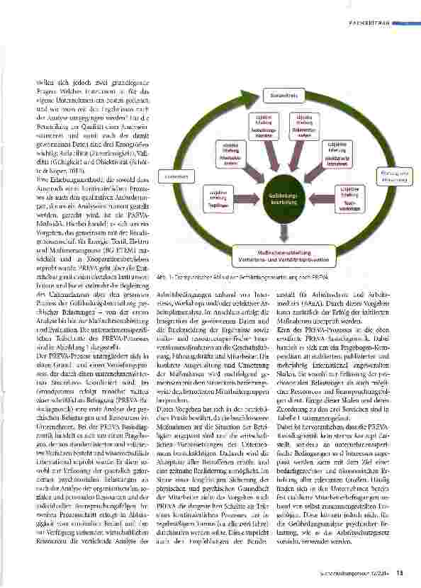 Vorschauseite 2: Gefährdungsbeurteilung psychischer Belastungen Teil 2 Instrumente zur Durchführung -die PREVA-Methodik