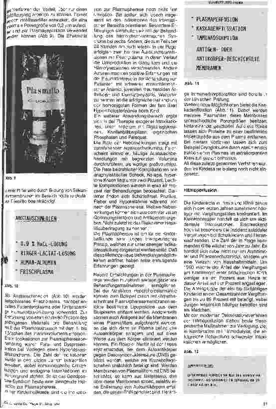 Vorschauseite 3: Hämofiltration, Plasmapherese und Hämoperfusion als moderne Detoxikationsverfahren in der Kinderdialyse