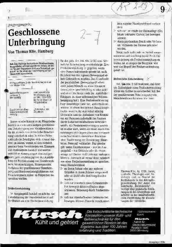 Vorschauseite 1: Geschlossene Unterbringung