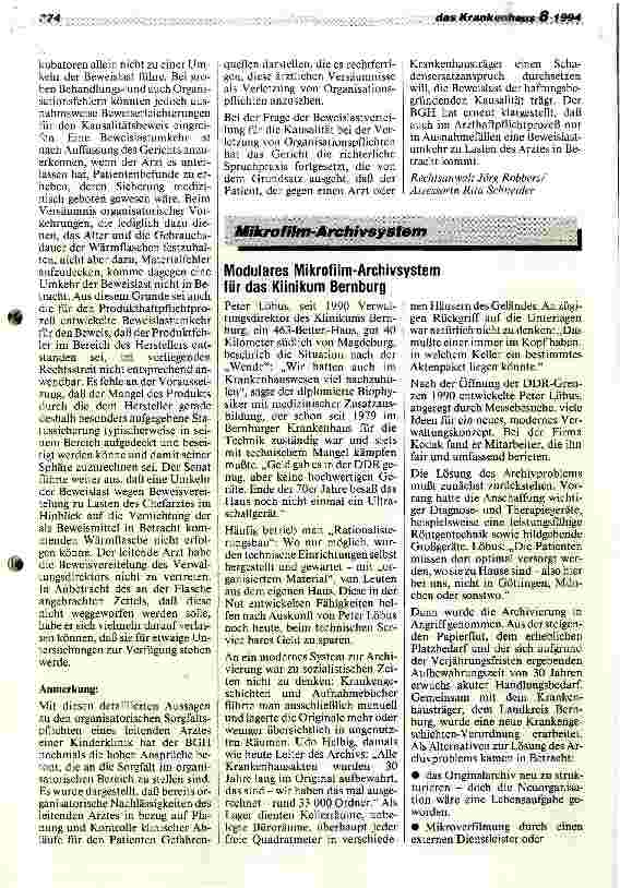 Vorschauseite 2: Organisationspflichten des Chefarztes einer Kinderklinik/Beweislastverteilung bei Verletzung von ärztlichen Organisationspflichten