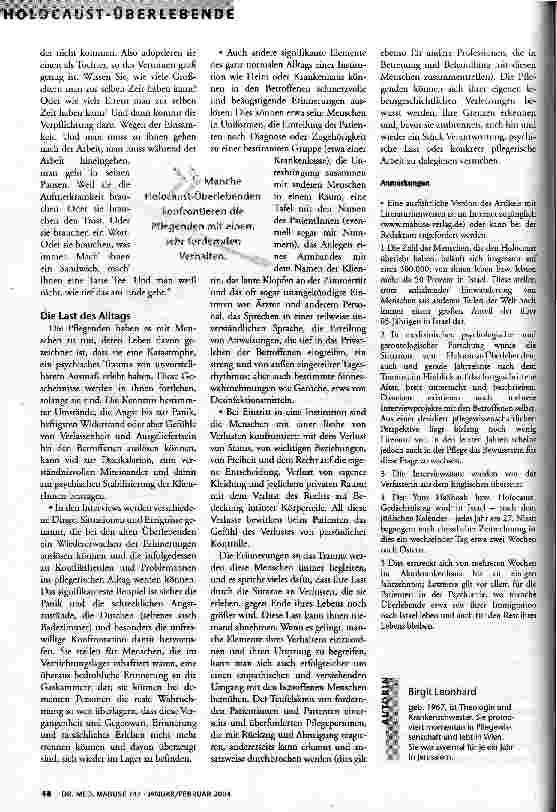 Vorschauseite 4: Man weiß nicht, wie tief das am Ende geht