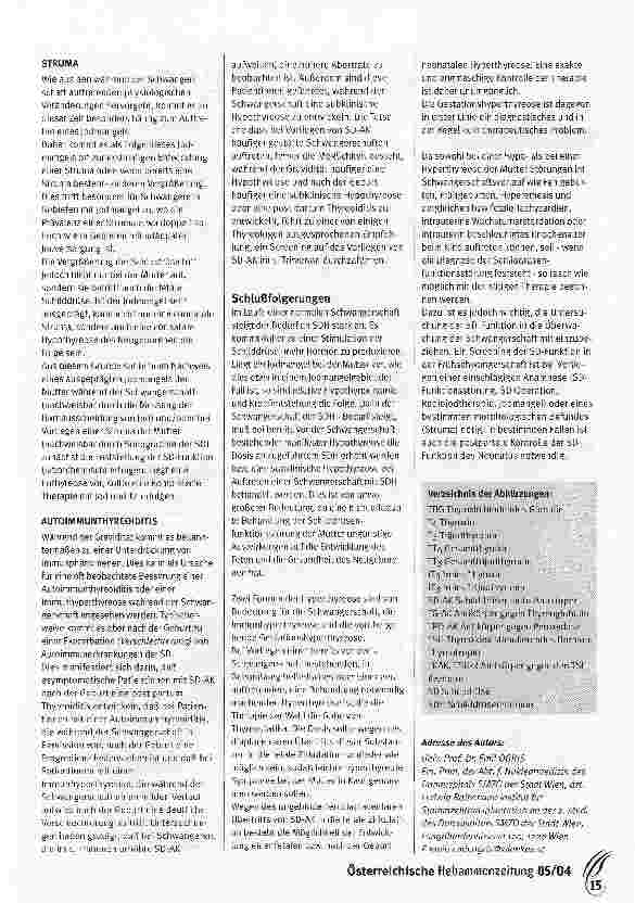 Vorschauseite 4: Schilddruse und Schwangerschaft
