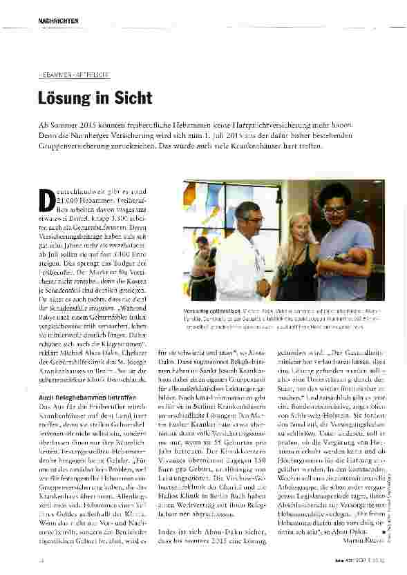 Vorschauseite 1: Lösung in Sicht