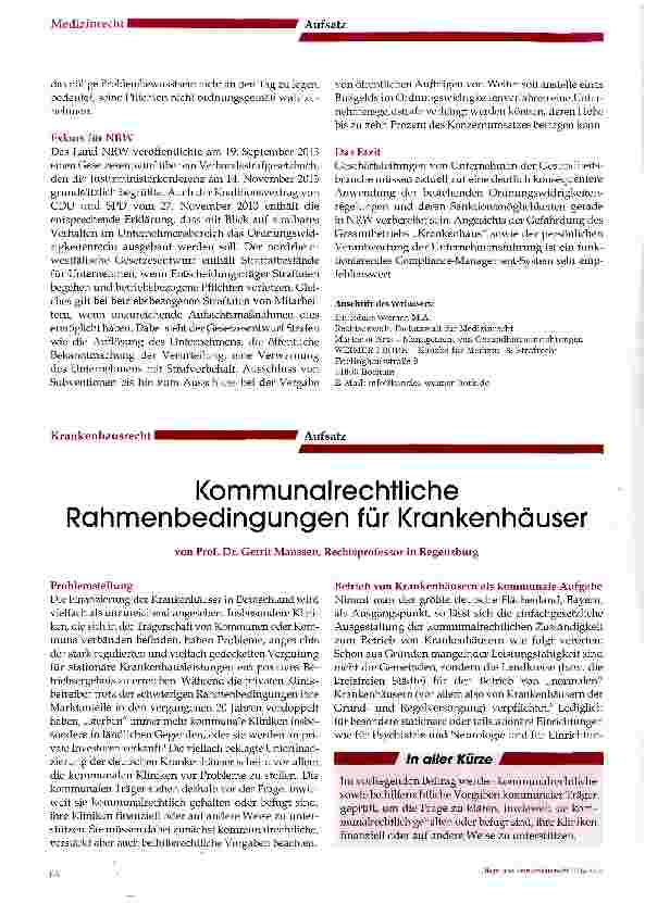 Vorschauseite 2: Compliance und kein Ende!