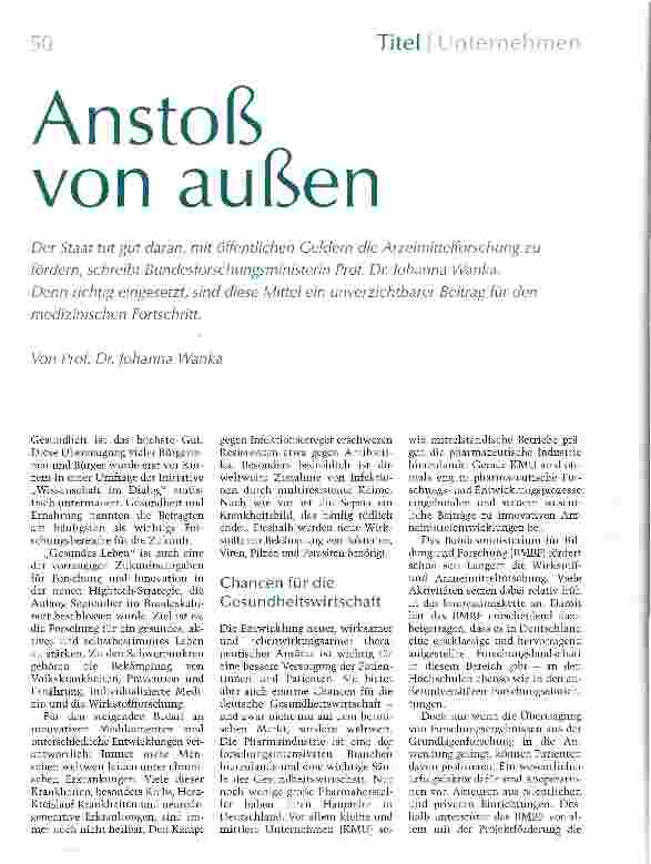 Vorschauseite 1: Anstoß von außen