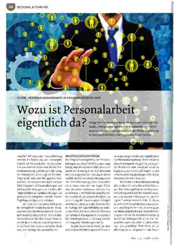 Vorschauseite 1: Wozu ist Personalarbeit eigentlich da?