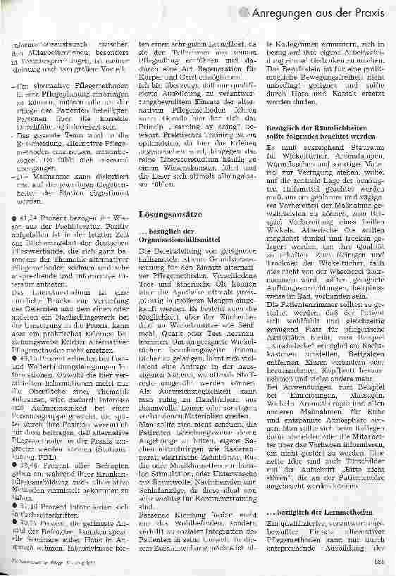 Vorschauseite 2: Praxisrelevanz alternativer Pflegemethoden Teil 2:Probleme bei der Umsetzung in die Praxis
