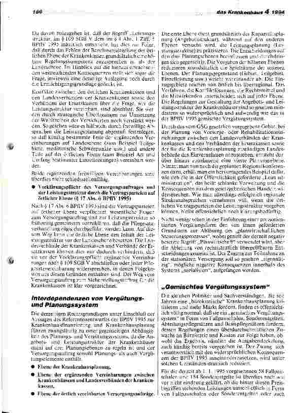 Vorschauseite 3: Auswirkungen der BPlfV auf die Krankenhauspolitik der Länder