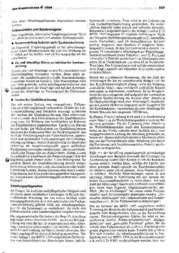 Vorschauseite 4: Auswirkungen der BPlfV auf die Krankenhauspolitik der Länder
