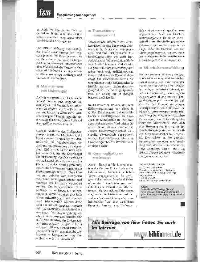 Vorschauseite 3: Best Practice für die Beschaffung im Krankenhaus