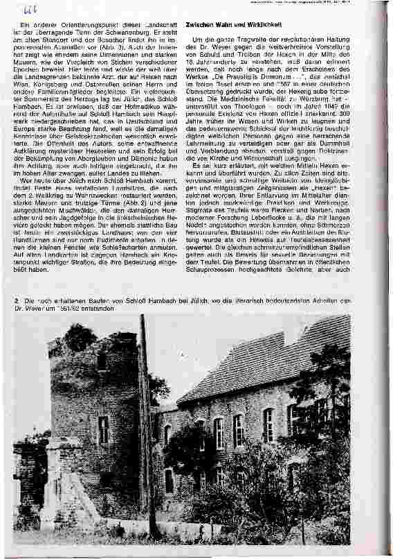 Vorschauseite 2: Rückblick auf den Lebensweg und Lebenswerk des Doktor Johann Weyer 1515-1588