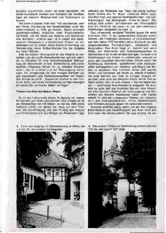 Vorschauseite 3: Rückblick auf den Lebensweg und Lebenswerk des Doktor Johann Weyer 1515-1588