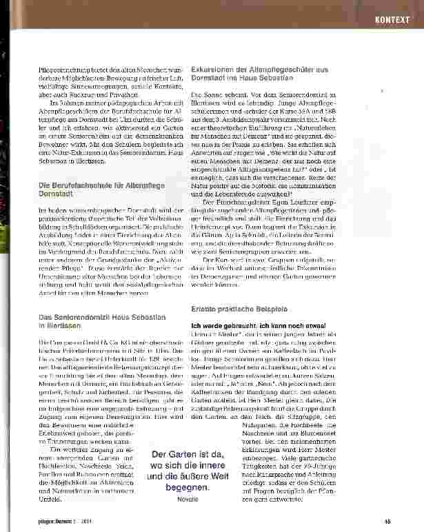 Vorschauseite 2: Naturerleben öffnet neue Türen