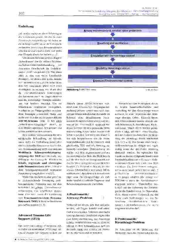 Vorschauseite 2: Schockraumbehandlung: Diagnostik - Therapie -Entscheidungsfindung