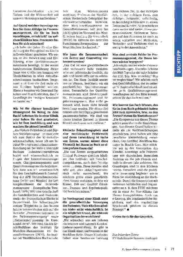 Vorschauseite 2: Was nicht gemessen wird, kann nicht gestaltet werden