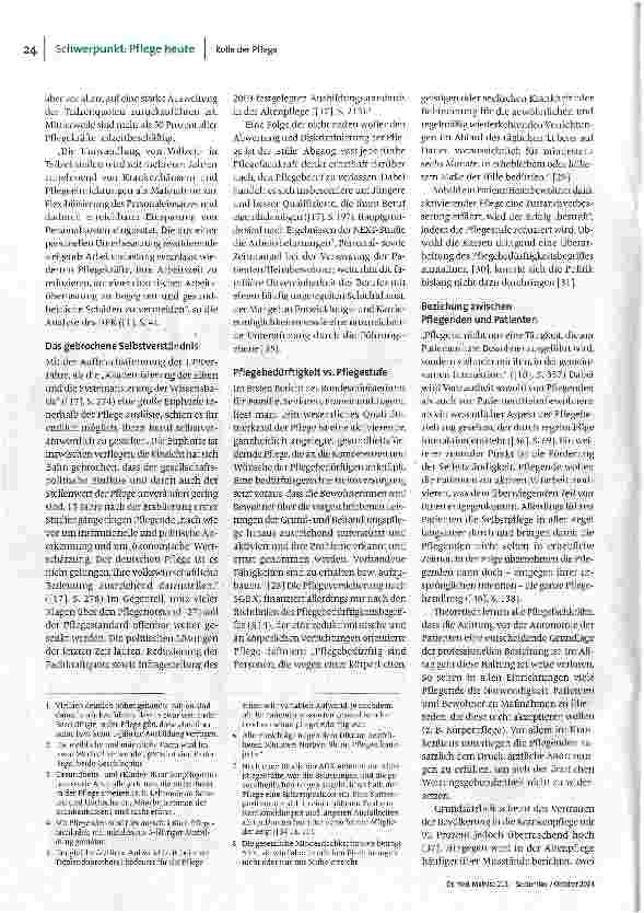 Vorschauseite 3: Die Rolle der Pflege im Gesundheitswesen