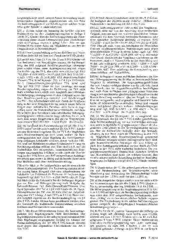 Vorschauseite 3: Anspruch einer Lehrkraft auf Höhergruppierungsgewinn gem. §8 Abs. 5 TVÜ-Länder