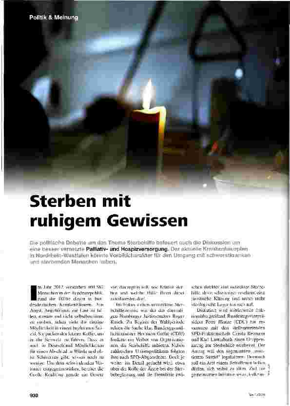 Vorschauseite 1: Sterben mit ruhigem Gewissen