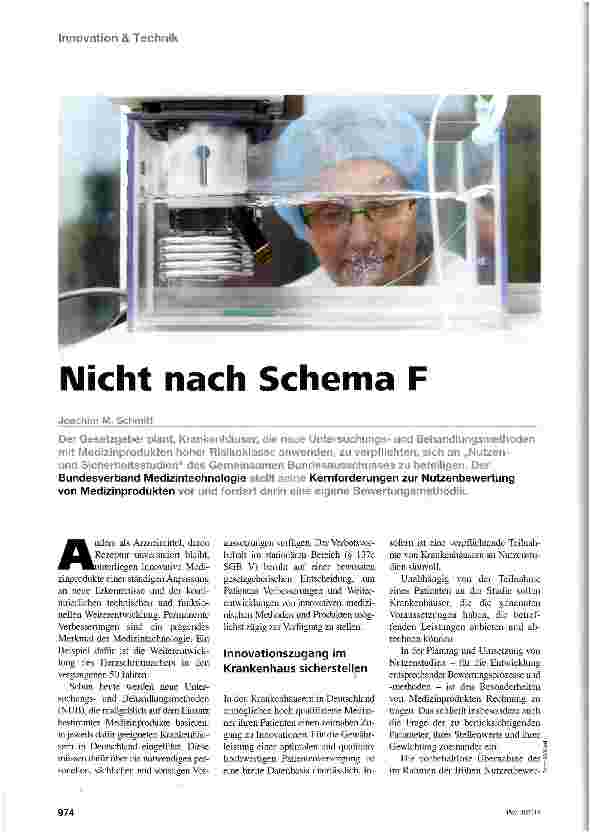 Vorschauseite 1: Nicht nach Schema F