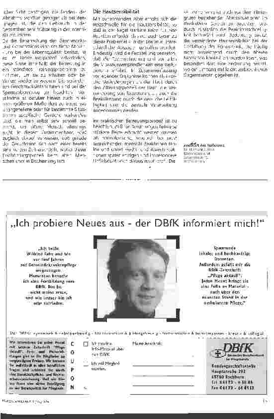 Vorschauseite 5: Altersund Organveränderungen 1. Folge: Betreuungsaufgaben