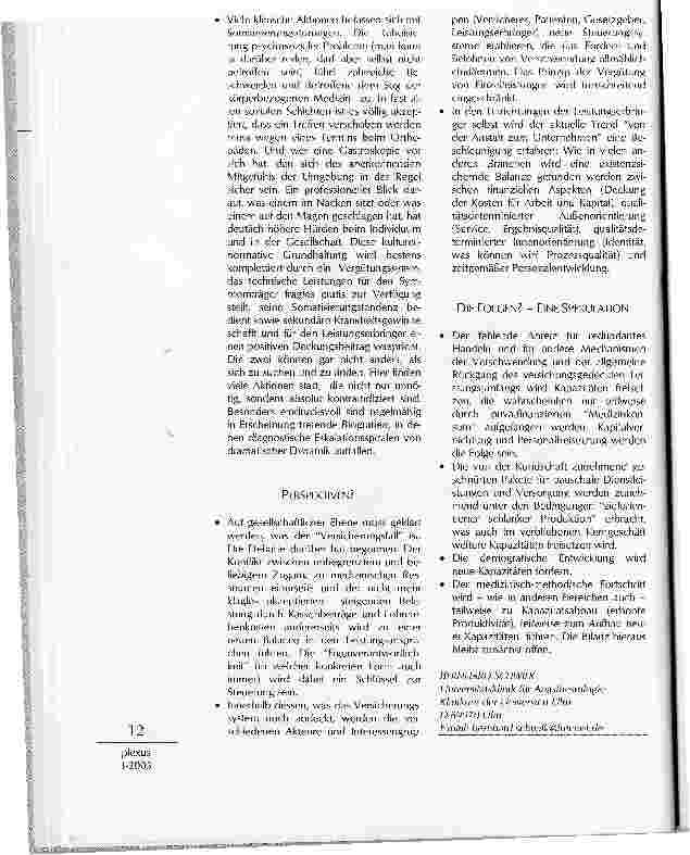 Vorschauseite 3: SYSTEMBEDINGTES REDUNDANTES HANDELNIN DER MEDIZIN ODER DAS PROBLEM DERALLGEMEINEN VERSCHWENDUNG VONRESSOURCEN