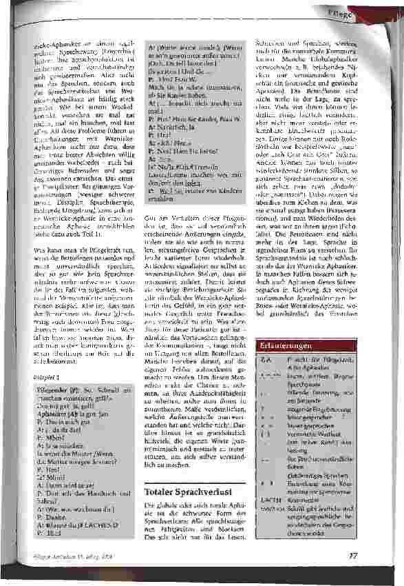 Vorschauseite 2: Worte suchen, stammeln, fluchen: Pflege bei AphasieTeil 2
