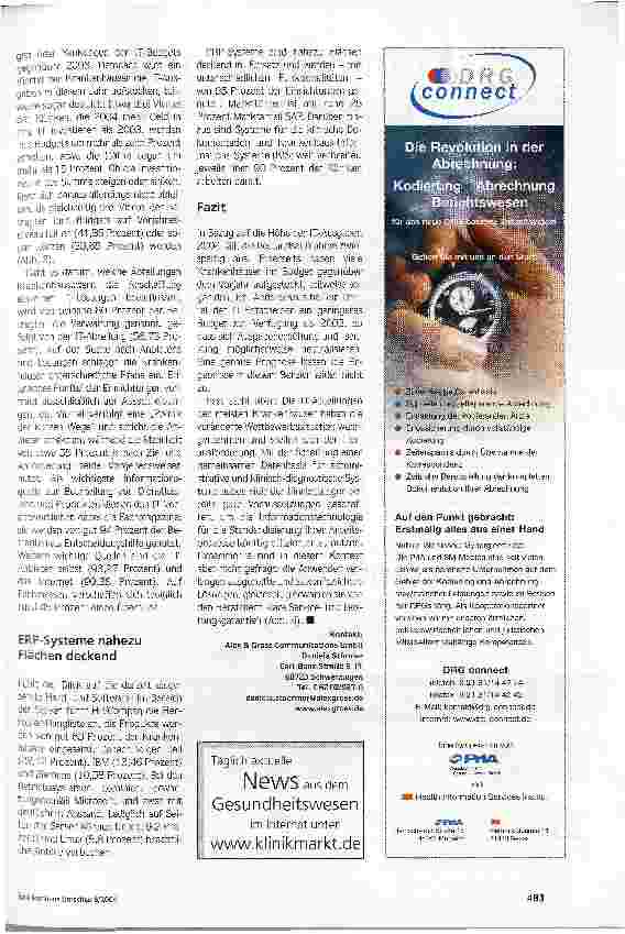 Vorschauseite 4: Klinik-IT: Kosten runter, Effizienz raufInvestitionen in Gesundheits-IT steigen weltweit