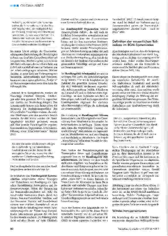 Vorschauseite 4: Entwicklung eines Instruments zur Bedarfsermittlung und zum Monitoring im Betrieblichen Gesundheitsmanagement (BGM) eines Versicherungskonzerns