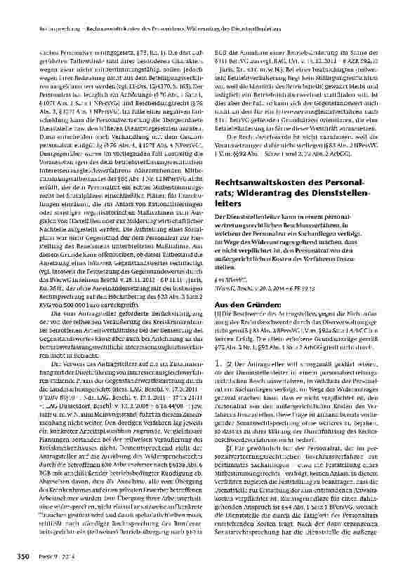 Vorschauseite 4: Anwaltliche Beratungskosten anlässlich der Privatisierung eines Kreiskrankenhauses