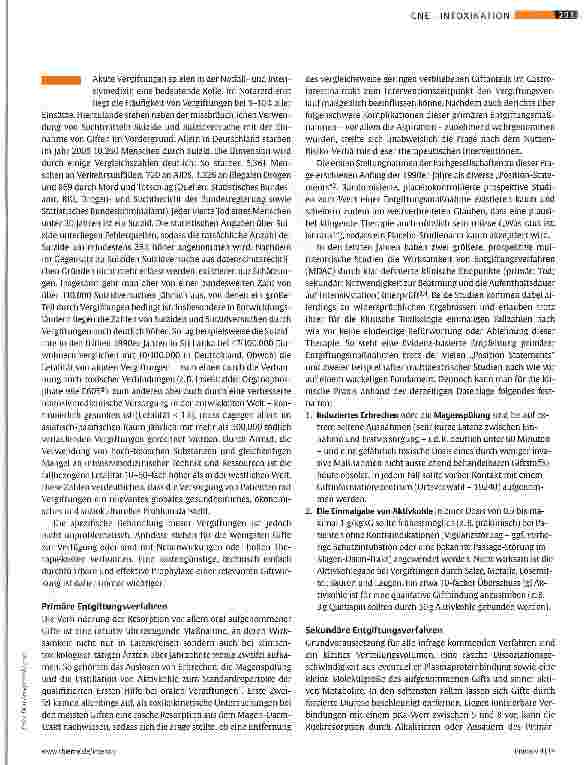 Vorschauseite 2: Giftelimination in der Klinischen Toxikologie