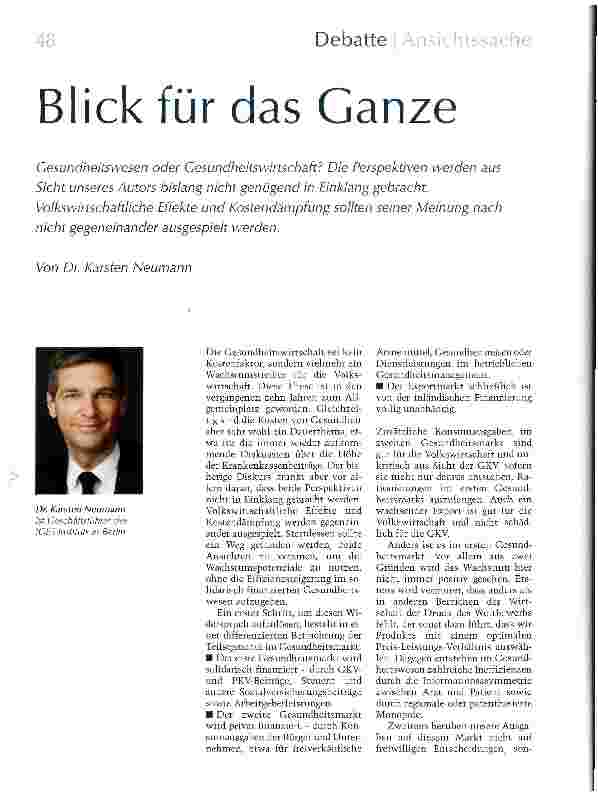Vorschauseite 1: Blick für das Ganze