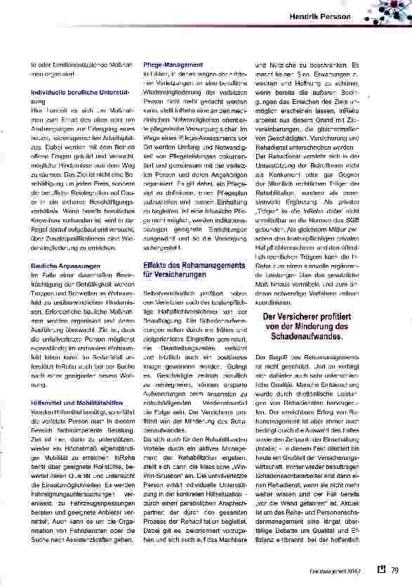 Vorschauseite 3: Professionelles Rehamanagement