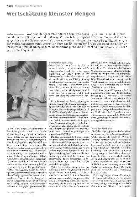 Vorschauseite 1: Wertschätzung kleinster Mengen