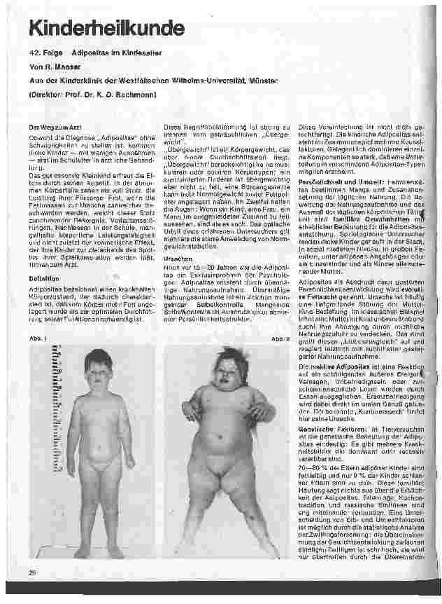 Vorschauseite 1: Kinderheilkunde 42. Folge: Adipositas im Kindesalter