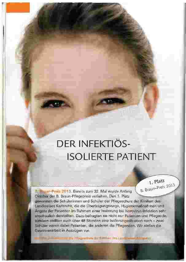 Vorschauseite 1: DER INFEKTIOS-ISOLIERTE PATIENT